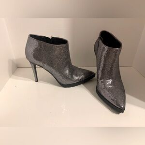 New Mix No. 6 Metallic Boots - 4" Heel - Size 10 - Purple - super Cool!